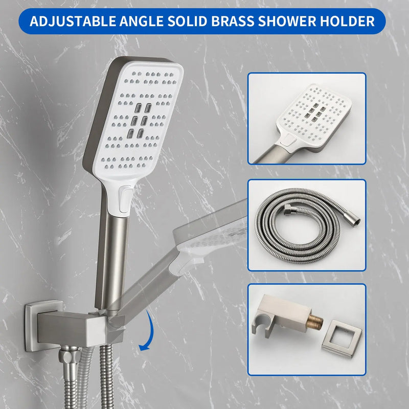 Square 10-inch Rainfall Shower Head Set with 3-Setting Handheld Shower and 4.72-inch Waterfall Spout square-10-inch-rainfall-shower-head-set-with-3-setting-handheld-shower-and-4-72-inch-waterfall-spout 