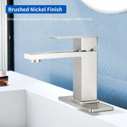 Stainless Steel Basin Faucets Square One Handle Hot and Cold Water Mixer Hotel Vanity Faucet for Bathroom stainless-steel-one-handle-hotel-basin-faucets-with-hot-and-cold-water 