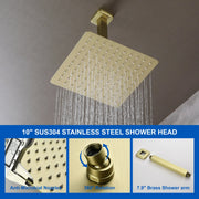 Three-way Ceiling Mounted Shower System, 10" Rain Shower Faucet Set with handheld shower and Waterfall Spout ceiling-mounted-rain-shower-system-handheld-shower-head-10-rain-shower-faucet-sets-complete-with-shower-round-in-valve-and-trim-wall-mounted-matte-black 