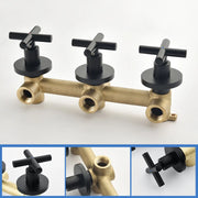 Triple Handles 10-Spray Tub Shower Faucet Wall Mount Shower Trim Kit with 5 In. High Pressure Hand Shower triple-handles-10-spray-tub-shower-faucet-wall-mount-shower-trim-kit-with-5-in-high-pressure-hand-shower 