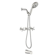 Triple Handles 10-Spray Tub Shower Faucet Wall Mount Shower Trim Kit with 5 In. High Pressure Hand Shower triple-handles-10-spray-tub-shower-faucet-wall-mount-shower-trim-kit-with-5-in-high-pressure-hand-shower 