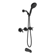 Triple Handles 10-Spray Tub Shower Faucet Wall Mount Shower Trim Kit with 5 In. High Pressure Hand Shower triple-handles-10-spray-tub-shower-faucet-wall-mount-shower-trim-kit-with-5-in-high-pressure-hand-shower 