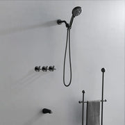 Triple Handles 10-Spray Tub Shower Faucet Wall Mount Shower Trim Kit with 5 In. High Pressure Hand Shower triple-handles-10-spray-tub-shower-faucet-wall-mount-shower-trim-kit-with-5-in-high-pressure-hand-shower 