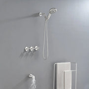 Triple Handles 10-Spray Tub Shower Faucet Wall Mount Shower Trim Kit with 5 In. High Pressure Hand Shower triple-handles-10-spray-tub-shower-faucet-wall-mount-shower-trim-kit-with-5-in-high-pressure-hand-shower 