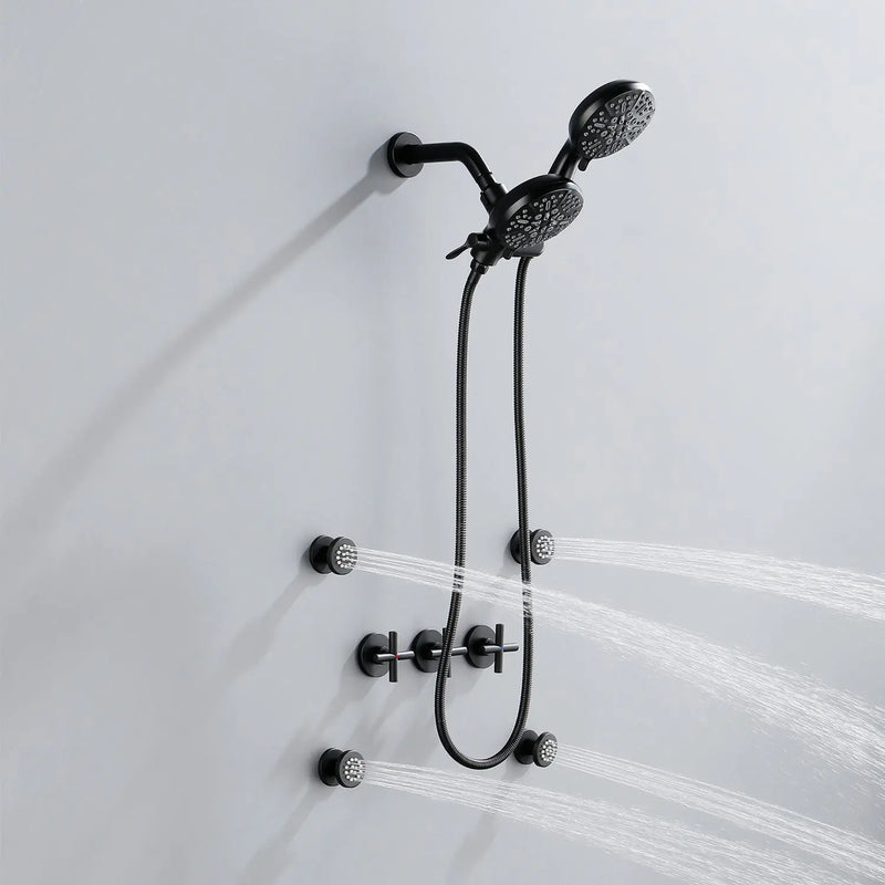 Triple Handles 7-Mode Dual Head Built-In Rainfall Shower System with 4 Body Jets triple-handles-7-mode-dual-head-built-in-rainfall-shower-system-with-4-body-jets 