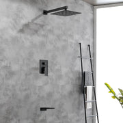 Tub and Shower Faucet Set Shower System with 10-Inch Rain Shower Head and Waterfall Tub Faucet Wall Mount Shower Valve and Trim Kit Included shamanda-shower-system-with-waterfall-tub-spout-and-handheld-shower-head-12-rain-shower-faucet-sets-complete-with-shower-round-in-valve-and-trim-wall-mounted 