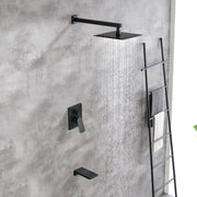Tub and Shower Faucet Set Shower System with 10-Inch Rain Shower Head and Waterfall Tub Faucet Wall Mount Shower Valve and Trim Kit Included shamanda-shower-system-with-waterfall-tub-spout-and-handheld-shower-head-12-rain-shower-faucet-sets-complete-with-shower-round-in-valve-and-trim-wall-mounted 