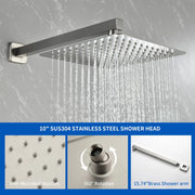 Tub and Shower Faucet Set Shower System with 10-Inch Rain Shower Head and Waterfall Tub Faucet Wall Mount Shower Valve and Trim Kit Included shamanda-shower-system-with-waterfall-tub-spout-and-handheld-shower-head-12-rain-shower-faucet-sets-complete-with-shower-round-in-valve-and-trim-wall-mounted 