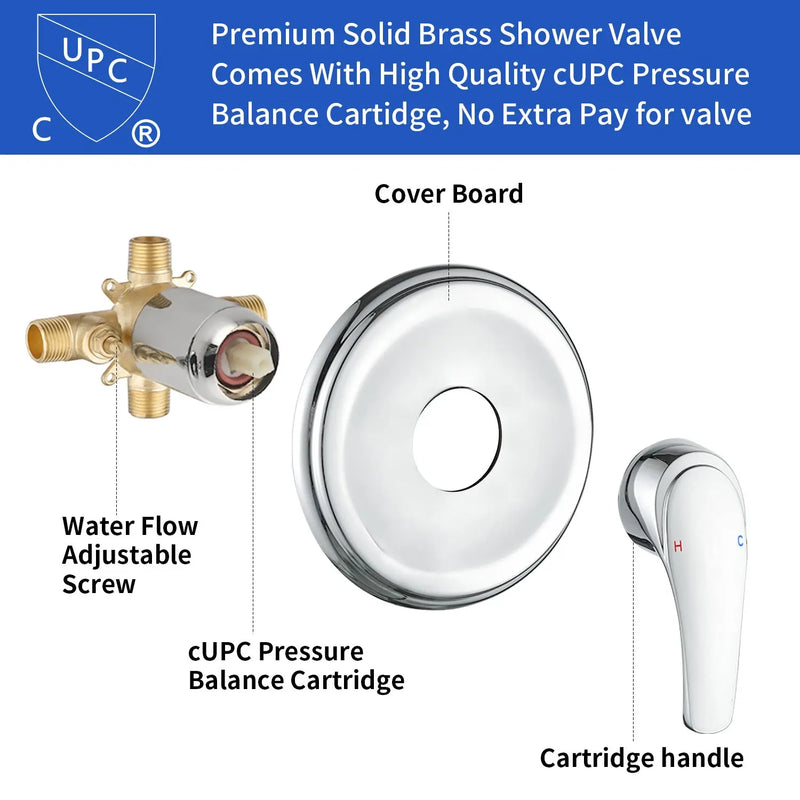 Tub and shower faucet kit with 7 functions 4.7-inch filtered hand shower valve included tub-and-shower-faucet-kit-with-7-functions-4-7-inch-filtered-hand-shower-valve-included 