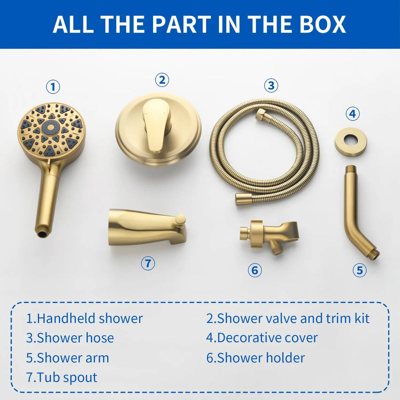 Tub and shower faucet kit with 7 functions 4.7-inch filtered hand shower valve included tub-and-shower-faucet-kit-with-7-functions-4-7-inch-filtered-hand-shower-valve-included 