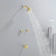 Two-Cross Handle Diverter Tub and Shower Set with ABS 10-Spray Head Shower two-cross-handle-diverter-tub-and-shower-set-with-abs-10-spray-head-shower 