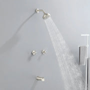 Two-Cross Handle Diverter Tub and Shower Set with ABS 10-Spray Head Shower two-cross-handle-diverter-tub-and-shower-set-with-abs-10-spray-head-shower 