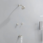 Two-Cross Handle Diverter Tub and Shower Set with ABS 10-Spray Head Shower two-cross-handle-diverter-tub-and-shower-set-with-abs-10-spray-head-shower 