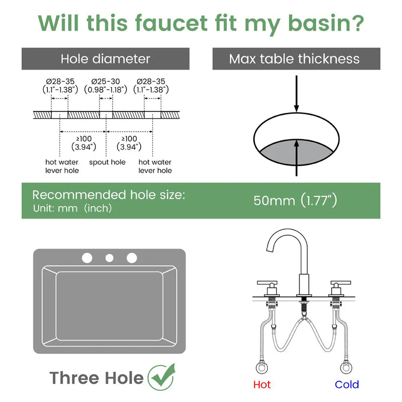 Two Handle High Arc Widespread Bathroom Sink Faucet 3 Hole with Pop-Up Drain and Water Supply Lines two-handle-high-arc-widespread-bathroom-sink-faucet-3-hole-with-pop-up-drain-and-water-supply-lines 