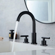 Two Handle High Arc Widespread Bathroom Sink Faucet 3 Hole with Pop-Up Drain and Water Supply Lines two-handle-high-arc-widespread-bathroom-sink-faucet-3-hole-with-pop-up-drain-and-water-supply-lines 