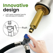Two Handle High Arc Widespread Bathroom Sink Faucet 3 Hole with Pop-Up Drain and Water Supply Lines two-handle-high-arc-widespread-bathroom-sink-faucet-3-hole-with-pop-up-drain-and-water-supply-lines 