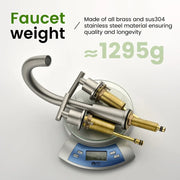Two Handle High Arc Widespread Bathroom Sink Faucet 3 Hole with Pop-Up Drain and Water Supply Lines two-handle-high-arc-widespread-bathroom-sink-faucet-3-hole-with-pop-up-drain-and-water-supply-lines 
