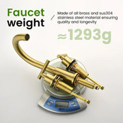 Two Handle High Arc Widespread Bathroom Sink Faucet 3 Hole with Pop-Up Drain and Water Supply Lines two-handle-high-arc-widespread-bathroom-sink-faucet-3-hole-with-pop-up-drain-and-water-supply-lines 