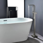 Two Water Modes freestanding tub faucet with handheld sprayer and 360° Swivel Spout two-water-modes-freestanding-tub-faucet-with-handheld-sprayer-and-360-swivel-spout 