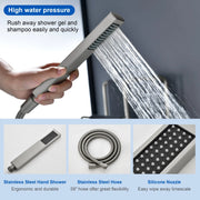 Two Water Modes freestanding tub faucet with handheld sprayer and 360° Swivel Spout two-water-modes-freestanding-tub-faucet-with-handheld-sprayer-and-360-swivel-spout 