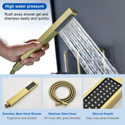 Two Water Modes freestanding tub faucet with handheld sprayer and 360° Swivel Spout two-water-modes-freestanding-tub-faucet-with-handheld-sprayer-and-360-swivel-spout 
