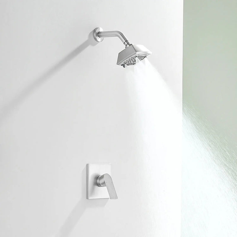 Wall Mount 5-Spray Shower Trim Kit 1-Handle Single Function Pressure Balancing Shower System - Matte Black, Brushed Nickel, Brushed Gold wall-mount-5-spray-shower-trim-kit-1-handle-single-function-pressure-balancing-shower-system-matte-black-brushed-nickel-brushed-gold 