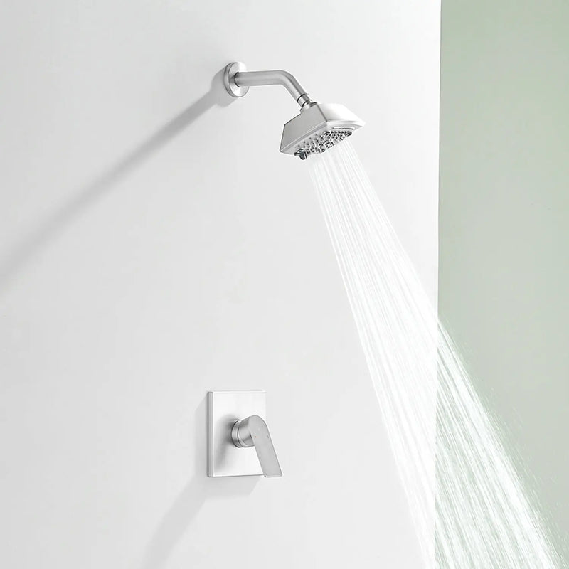 Wall Mount 5-Spray Shower Trim Kit 1-Handle Single Function Pressure Balancing Shower System - Matte Black, Brushed Nickel, Brushed Gold wall-mount-5-spray-shower-trim-kit-1-handle-single-function-pressure-balancing-shower-system-matte-black-brushed-nickel-brushed-gold 
