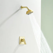 Wall Mount 5-Spray Shower Trim Kit 1-Handle Single Function Pressure Balancing Shower System - Matte Black, Brushed Nickel, Brushed Gold wall-mount-5-spray-shower-trim-kit-1-handle-single-function-pressure-balancing-shower-system-matte-black-brushed-nickel-brushed-gold 