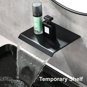 Wall Mount Bathtub Faucet, Waterfall Roman Tub Filler Faucet Single Handle Bathroom Faucet wall-mount-bathtub-faucet-waterfall-roman-tub-filler-faucet-single-handle-bathroom-sink-faucet-with-rough-in-valve-and-trim-kit 