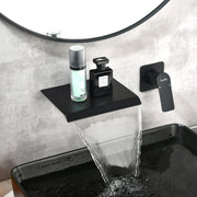 Wall Mount Bathtub Faucet, Waterfall Roman Tub Filler Faucet Single Handle Bathroom Faucet wall-mount-bathtub-faucet-waterfall-roman-tub-filler-faucet-single-handle-bathroom-sink-faucet-with-rough-in-valve-and-trim-kit 
