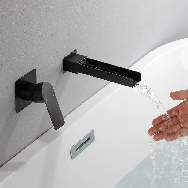 Wall Mount Tub Filler Waterfall Bathtub Faucet High Flow Bath Filler Faucet with Extra Long Spout Bathroom Faucets with Rough-in Valve Trim kit wall-mount-tub-filler-waterfall-bathtub-faucet-high-flow-bath-filler-faucet-with-extra-long-spout-bathroom-faucets-with-rough-in-valve-trim-kit 
