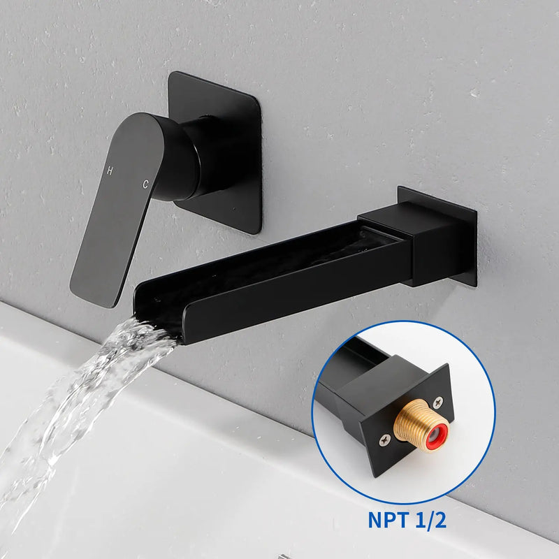 Wall Mount Tub Filler Waterfall Bathtub Faucet High Flow Bath Filler Faucet with Extra Long Spout Bathroom Faucets with Rough-in Valve Trim kit wall-mount-tub-filler-waterfall-bathtub-faucet-high-flow-bath-filler-faucet-with-extra-long-spout-bathroom-faucets-with-rough-in-valve-trim-kit 