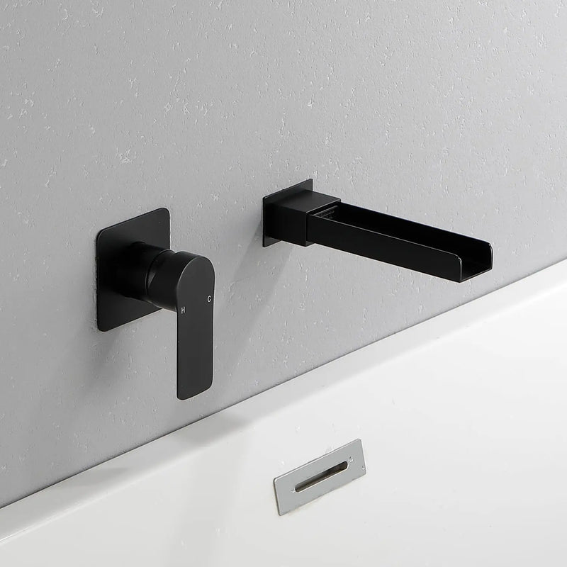 Wall Mount Tub Filler Waterfall Bathtub Faucet High Flow Bath Filler Faucet with Extra Long Spout Bathroom Faucets with Rough-in Valve Trim kit wall-mount-tub-filler-waterfall-bathtub-faucet-high-flow-bath-filler-faucet-with-extra-long-spout-bathroom-faucets-with-rough-in-valve-trim-kit 