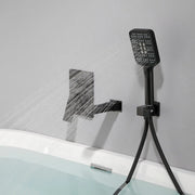 Wall Mount Waterfall Bathtub Faucet with 3 Modes Hand Sprayer Tub Filler Faucet with Rough-in Valve Trim Kit wall-mount-waterfall-bathtub-faucets-with-sprayer-tub-filler-faucet-tub-shower-faucet-set-with-rough-in-valve-trim-kit 