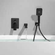 Wall Mount Waterfall Bathtub Faucet with 3 Modes Hand Sprayer Tub Filler Faucet with Rough-in Valve Trim Kit wall-mount-waterfall-bathtub-faucets-with-sprayer-tub-filler-faucet-tub-shower-faucet-set-with-rough-in-valve-trim-kit 
