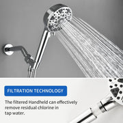 Wall Mounted Adjustable High Pressure 7-Spray Settings Filtered Handheld Shower with Valve wall-mounted-adjustable-high-pressure-7-spray-settings-filtered-handheld-shower-with-valve 