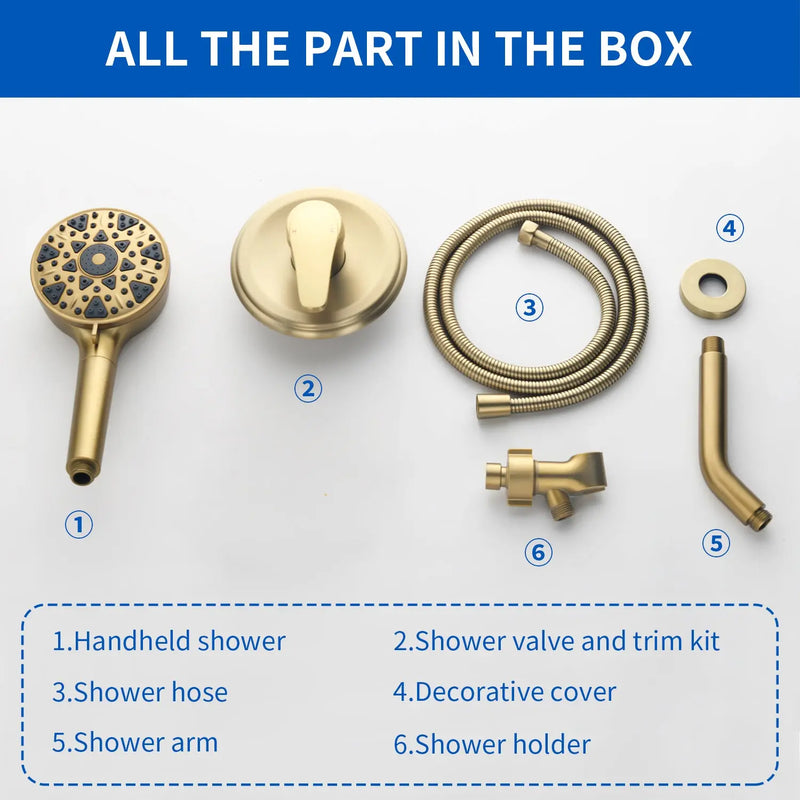 Wall Mounted Adjustable High Pressure 7-Spray Settings Filtered Handheld Shower with Valve wall-mounted-adjustable-high-pressure-7-spray-settings-filtered-handheld-shower-with-valve 