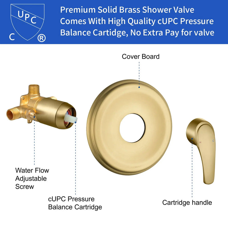 Wall Mounted Adjustable High Pressure 7-Spray Settings Filtered Handheld Shower with Valve wall-mounted-adjustable-high-pressure-7-spray-settings-filtered-handheld-shower-with-valve 