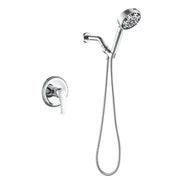 Wall Mounted Adjustable High Pressure 7-Spray Settings Filtered Handheld Shower with Valve wall-mounted-adjustable-high-pressure-7-spray-settings-filtered-handheld-shower-with-valve Chrome / Brass & SUS304 & ABS / 6.3*6.3*9.4 inches