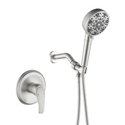 Wall Mounted Adjustable High Pressure 7-Spray Settings Filtered Handheld Shower with Valve wall-mounted-adjustable-high-pressure-7-spray-settings-filtered-handheld-shower-with-valve Brushed Nickel / Brass & SUS304 & ABS / 6.3*6.3*9.4 inches