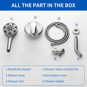 Wall Mounted Adjustable High Pressure 7-Spray Settings Filtered Handheld Shower with Valve wall-mounted-adjustable-high-pressure-7-spray-settings-filtered-handheld-shower-with-valve 