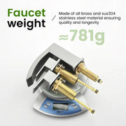 Waterfall Bathroom Faucet 3 Holes Widespread Bathroom Sink Faucet | Two Handles Lavatory Vanity Sink Faucets with Pop-up Drain Assembly & Supply Lines waterfall-bathroom-faucet-3-holes-widespread-bathroom-sink-faucet-two-handles-lavatory-vanity-sink-faucets-with-pop-up-drain-assembly-supply-lines 