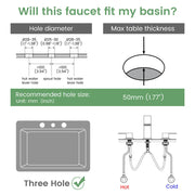 Waterfall Bathroom Faucet 3 Holes Widespread Bathroom Sink Faucet | Two Handles Lavatory Vanity Sink Faucets with Pop-up Drain Assembly & Supply Lines waterfall-bathroom-faucet-3-holes-widespread-bathroom-sink-faucet-two-handles-lavatory-vanity-sink-faucets-with-pop-up-drain-assembly-supply-lines 