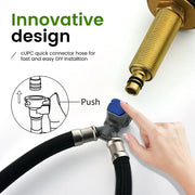 Waterfall Bathroom Faucet 3 Holes Widespread Bathroom Sink Faucet | Two Handles Lavatory Vanity Sink Faucets with Pop-up Drain Assembly & Supply Lines waterfall-bathroom-faucet-3-holes-widespread-bathroom-sink-faucet-two-handles-lavatory-vanity-sink-faucets-with-pop-up-drain-assembly-supply-lines 