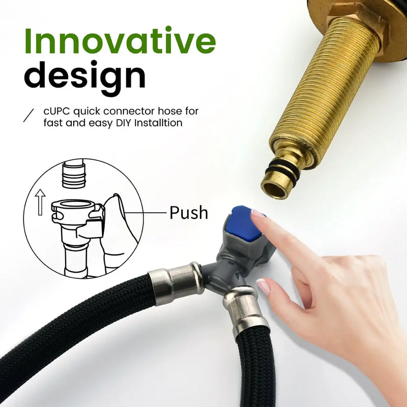 Waterfall Bathroom Faucet 3 Holes Widespread Bathroom Sink Faucet | Two Handles Lavatory Vanity Sink Faucets with Pop-up Drain Assembly & Supply Lines waterfall-bathroom-faucet-3-holes-widespread-bathroom-sink-faucet-two-handles-lavatory-vanity-sink-faucets-with-pop-up-drain-assembly-supply-lines 