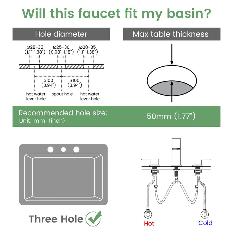 Waterfall Bathroom Faucet 3 Holes Widespread Bathroom Sink Faucet | Two Handles Lavatory Vanity Sink Faucets with Pop-up Drain Assembly & Supply Lines waterfall-bathroom-faucet-3-holes-widespread-bathroom-sink-faucet-two-handles-lavatory-vanity-sink-faucets-with-pop-up-drain-assembly-supply-lines 