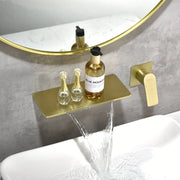 Waterfall Bathroom Faucet， Mounted Bathroom Sink Faucet for Bathroom Rough-in Valve Body and Trim Included waterfall-bathroom-faucet-mounted-bathroom-sink-faucet-for-bathroom-rough-in-valve-body-and-trim-included 