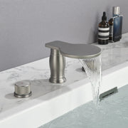 Waterfall Bathroom Tub Filler, Bathtub Faucet 3 Holes, Deck Mount Roman Tub Faucet waterfall-bathroom-tub-filler-bathtub-faucet-3-holes-deck-mount-roman-tub-faucet 