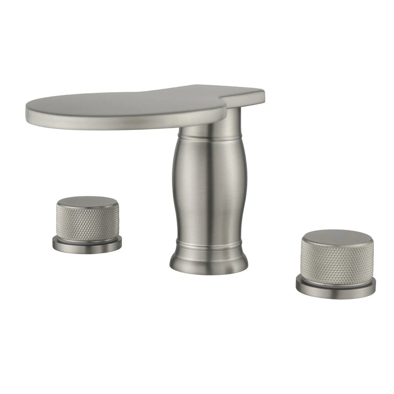 Waterfall Bathroom Tub Filler, Bathtub Faucet 3 Holes, Deck Mount Roman Tub Faucet waterfall-bathroom-tub-filler-bathtub-faucet-3-holes-deck-mount-roman-tub-faucet Brushed Nickel / 10.8"*9.8"*5.3"