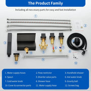 Waterfall Bathtub Faucet, Five Hole Deck Mounted Roman Bath Tub Faucet Mixer with Hand Shower waterfall-bathtub-faucet-five-hole-deck-mounted-roman-bath-tub-faucet-mixer-with-hand-shower 